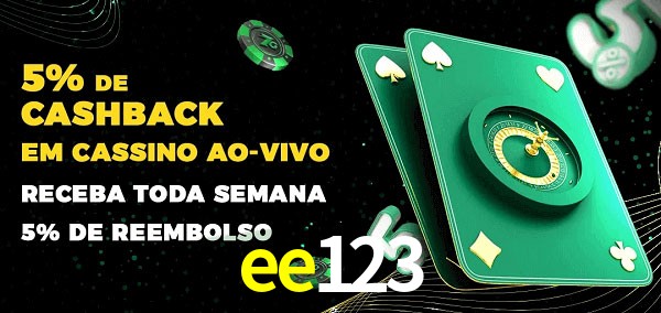 Promoções do cassino ao Vivo ee123